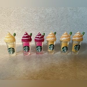 Lot of 6 Starbucks mini drinks